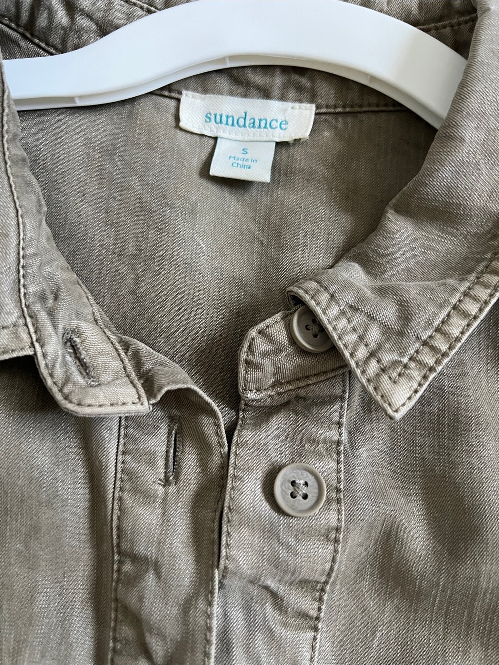NWOT Sundance Wayside Cargo Utility Jumpsuit Vintage Wash Green Sage Size S - Picture 8 of 12